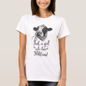 Gewoon een meisje dat van Holstein houdt koeien T- T-shirt (Voorkant)