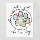 Gewoon een meisje dat van Honden houdt (Voorkant)