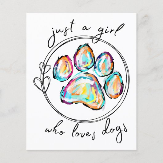 Gewoon een meisje dat van Honden houdt (Voorkant)