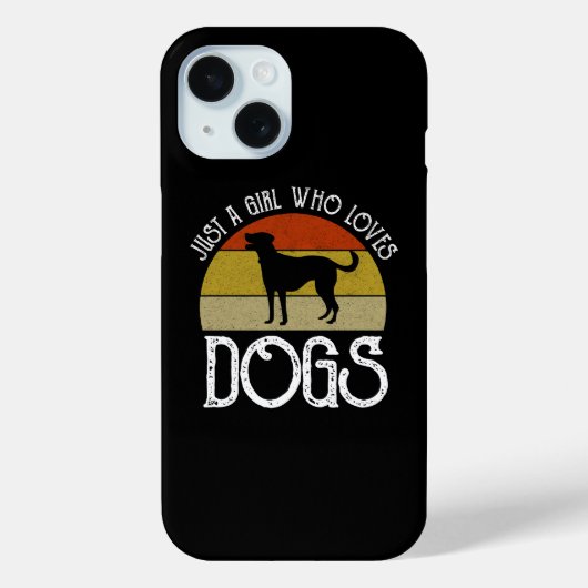 Gewoon Een Meisje Dat Van Honden Houdt Case-Mate iPhone Case (Achterkant)