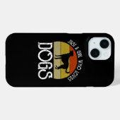 Gewoon Een Meisje Dat Van Honden Houdt Case-Mate iPhone Case (Achterkant (horizontaal))