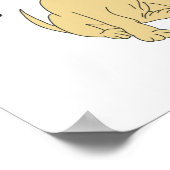 Gewoon een meisje dat van honden houdt poster (Hoek)