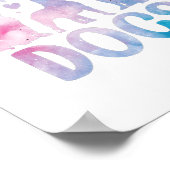 Gewoon een meisje dat van honden houdt poster (Hoek)