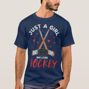 Gewoon een meisje dat van Ice Hockey houdt voor me T-shirt