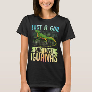 Gewoon een meisje dat van Iguanas Reptiles houdt T-shirt