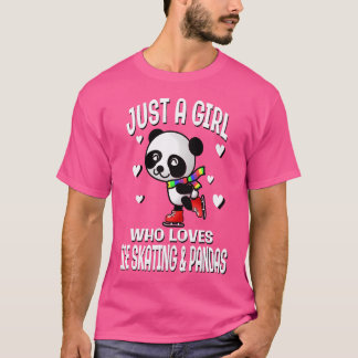 Gewoon een meisje dat van ijsdansende panda's, een t-shirt