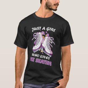 Gewoon Een Meisje Dat Van IJsschaatsen Houdt IJssc T-shirt