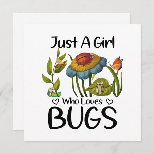 Gewoon een meisje dat van insecten houdt (Voorkant / Achterkant)