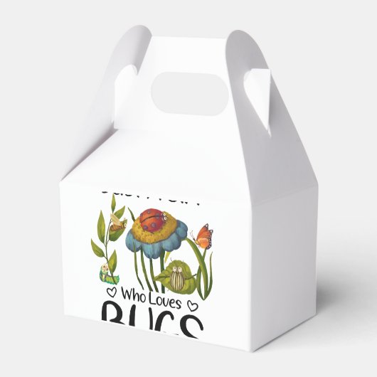 Gewoon een meisje dat van insecten houdt bedankdoosjes (Achterkant)