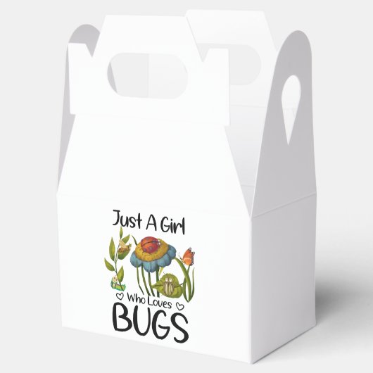 Gewoon een meisje dat van insecten houdt bedankdoosjes (Geopend)