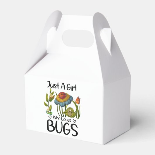 Gewoon een meisje dat van insecten houdt bedankdoosjes (Voorkant Zijde)