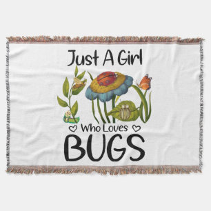 Gewoon een meisje dat van insecten houdt deken