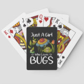 Gewoon een meisje dat van insecten houdt pokerkaarten (Achterkant)