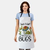 Gewoon een meisje dat van insecten houdt schort (Gedragen)