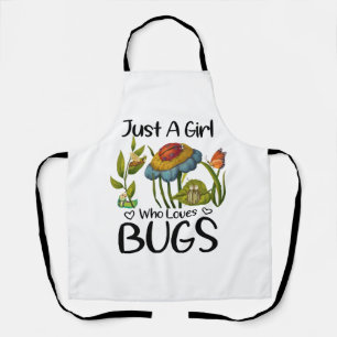 Gewoon een meisje dat van insecten houdt schort