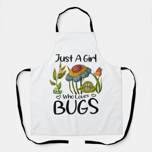 Gewoon een meisje dat van insecten houdt schort (Voorkant)