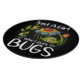 Gewoon een meisje dat van insecten houdt snijplank (Hoek)