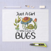 Gewoon een meisje dat van insecten houdt tissuepapier (Craft)