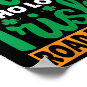 Gewoon een meisje dat van Irish Road Bowling houdt Poster (Hoek)