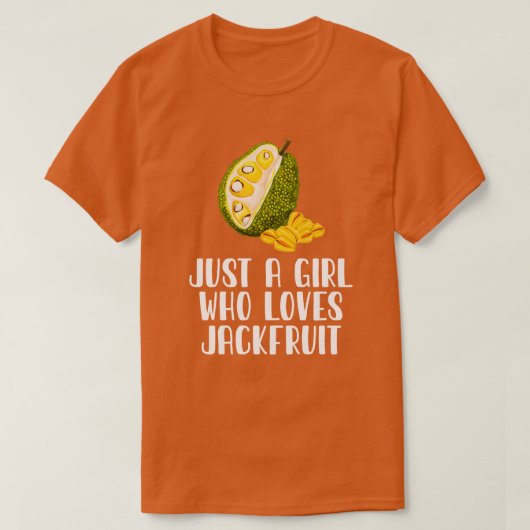 Gewoon een meisje dat van jackfruit houdt t-shirt (Design voorkant)