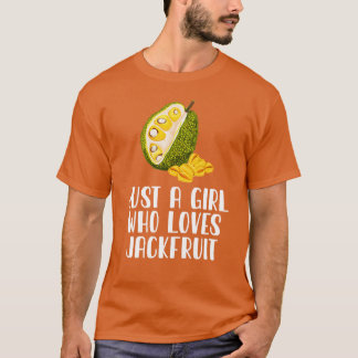 Gewoon een meisje dat van jackfruit houdt t-shirt