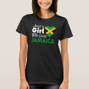Gewoon een meisje dat van Jamaica Souvenirs houdt T-shirt