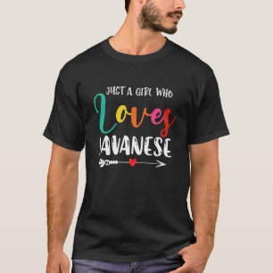 Gewoon een meisje dat van Javaanse kattenmoeder ho T-shirt
