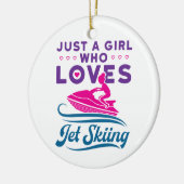 Gewoon een meisje dat van Jet Skiing PWC houdt Keramisch Ornament (Links)
