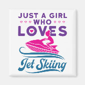 Gewoon een meisje dat van Jet Skiing PWC houdt Magneet (Voorkant)