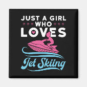 Gewoon een meisje dat van jetskiën houdt magneet (Voorkant)