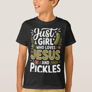 Gewoon een meisje dat van Jezus en Ckles houdt T-shirt