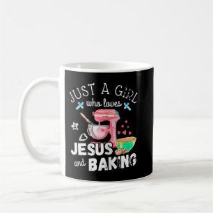 Gewoon een meisje dat van Jezus houdt en bakt - gr Koffiemok