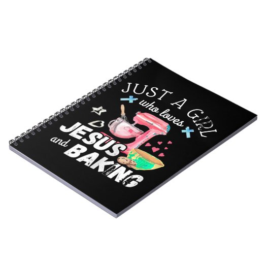 Gewoon een meisje dat van Jezus houdt en bakt - gr Notitieboek (Linkerzijde)