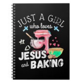 Gewoon een meisje dat van Jezus houdt en bakt - gr Notitieboek (Voorkant)