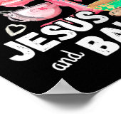 Gewoon een meisje dat van Jezus houdt en bakt - gr Poster (Hoek)