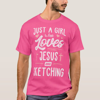 Gewoon een meisje dat van Jezus houdt en een cadea T-shirt