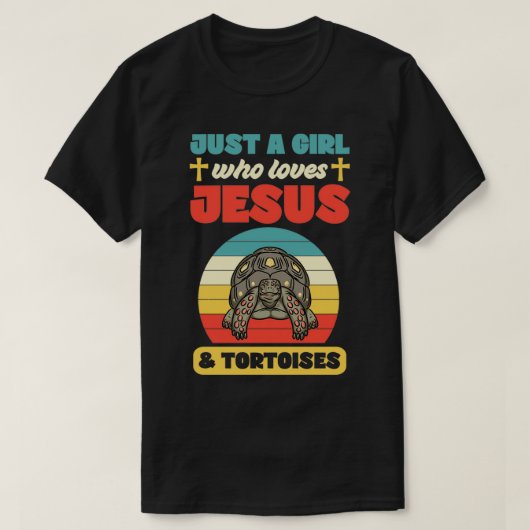 Gewoon een meisje dat van Jezus houdt en van marte T-shirt (Design voorkant)