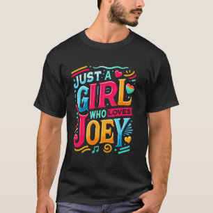 Gewoon een meisje dat van JOEY houdt T-shirt Schat