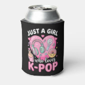Gewoon Een Meisje Dat Van K-Pop Houdt Blikjeskoeler (Blikje Achterkant)