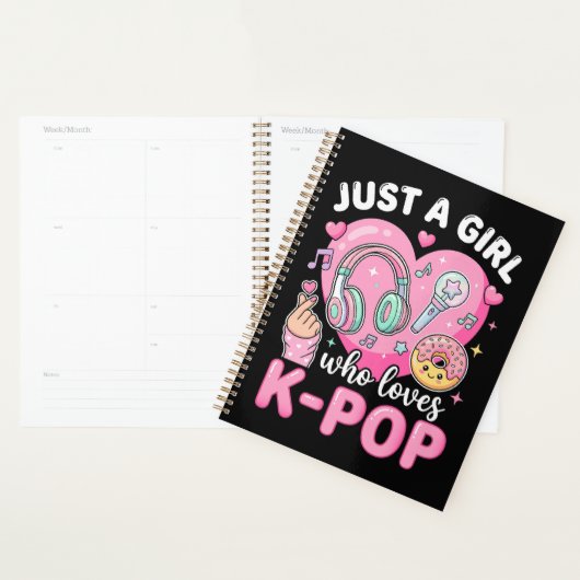 Gewoon Een Meisje Dat Van K-Pop Houdt Planner (Display)