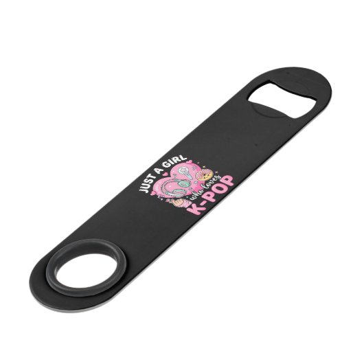 Gewoon Een Meisje Dat Van K-Pop Houdt Speed Flessenopener (Voorkant Gekanteld)