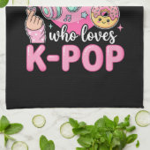 Gewoon Een Meisje Dat Van K-Pop Houdt Theedoek (Gevouwen)