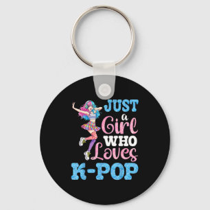Gewoon een meisje dat van K-pop houdt voor echte m Sleutelhanger