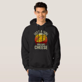 Gewoon een meisje dat van kaas houdt! Cheese Foodi Hoodie (Voorkant volledig)