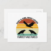 Gewoon een meisje dat van kalkoengieren houdt briefkaart (Voorkant / Achterkant)