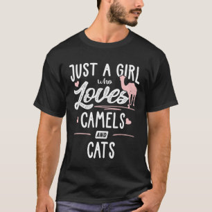 Gewoon Een Meisje Dat Van Kamelen En Katten Houdt T-shirt