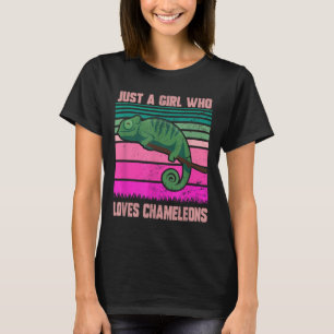 Gewoon een meisje dat van kameleons houdt Grappig T-shirt