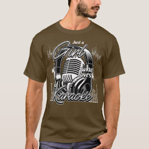 Gewoon een meisje dat van Karaoke Music Singer1488 T-shirt