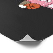 Gewoon een meisje dat van katten en basketbal houd poster (Hoek)