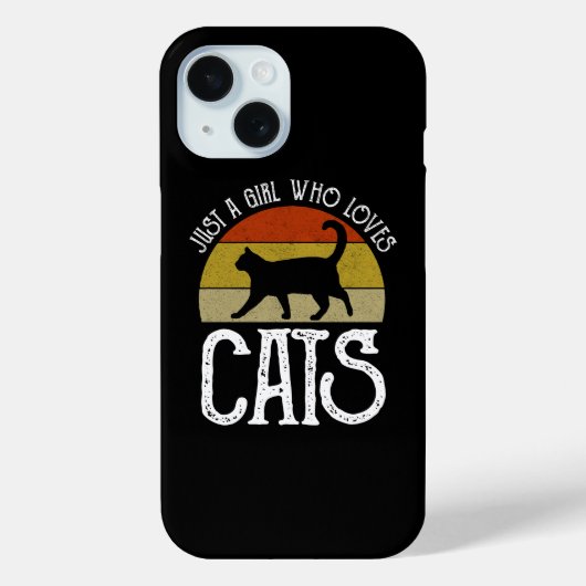 Gewoon Een Meisje Dat Van Katten Houdt Case-Mate iPhone Case (Achterkant)